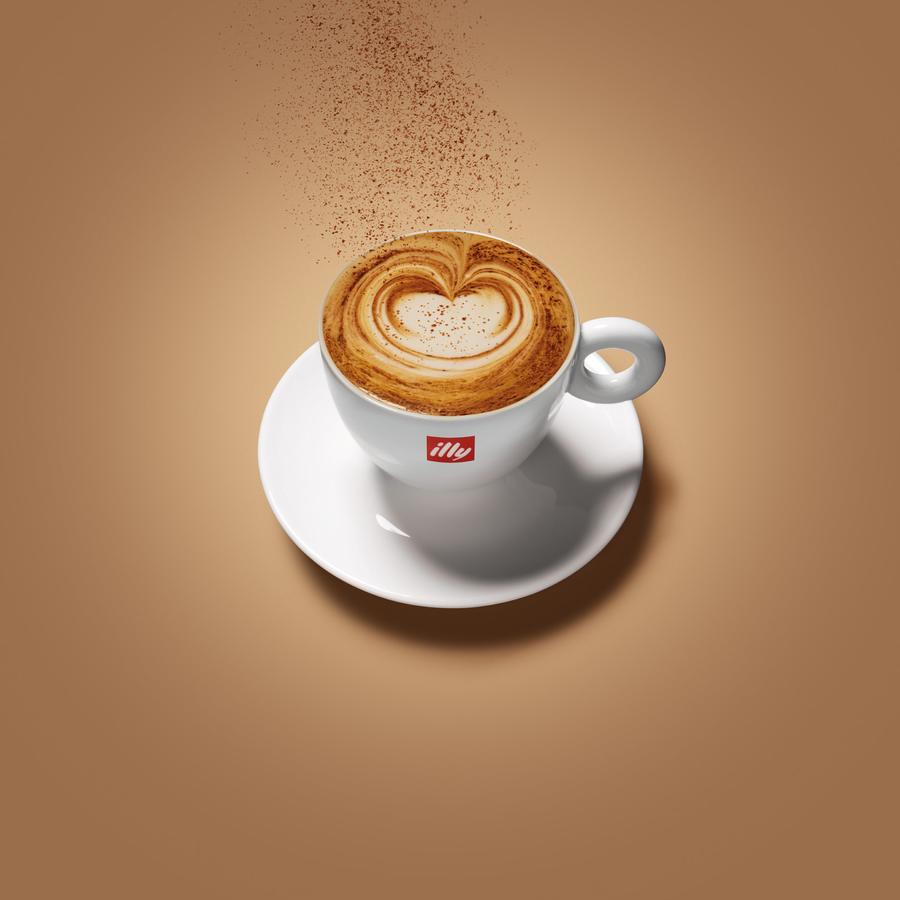 Cappuccino illy con cacao