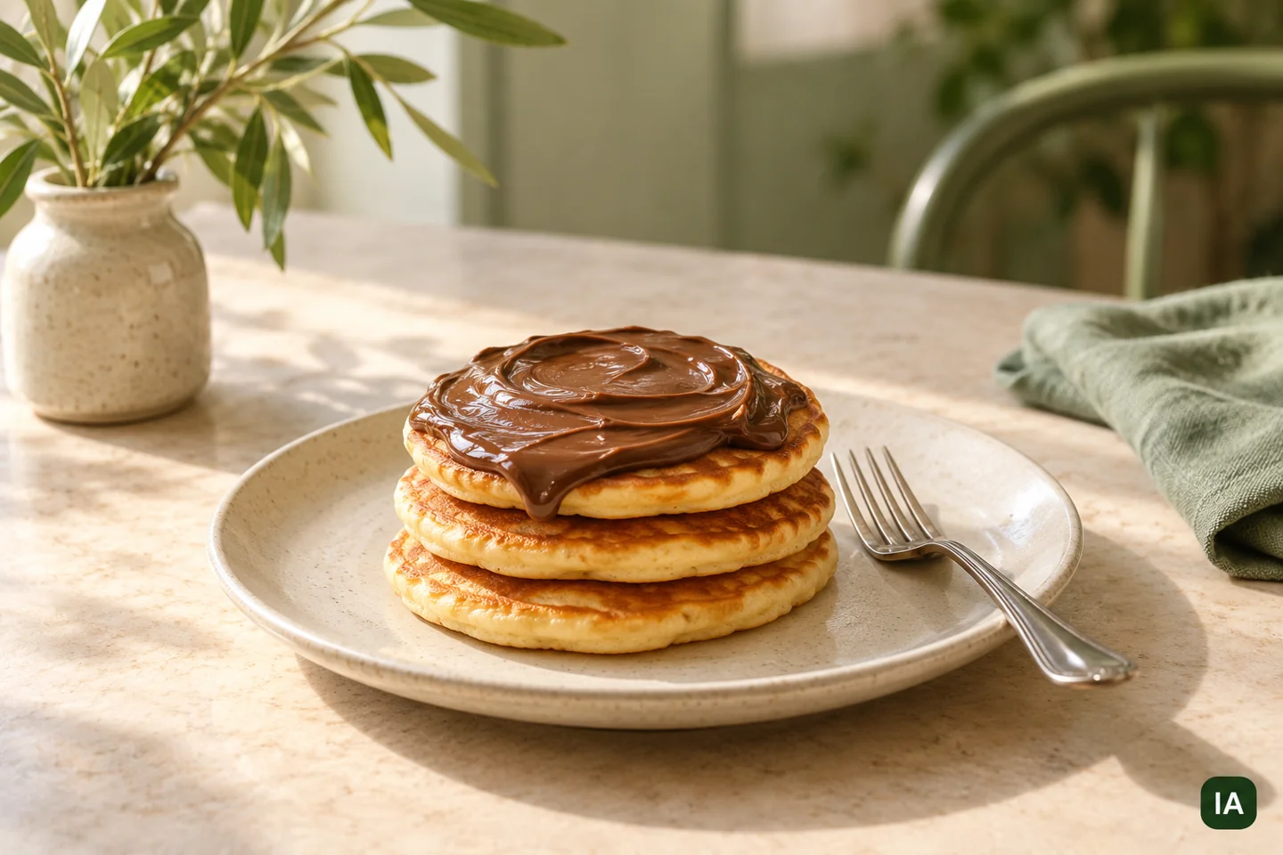 Pancake al cioccolato — immagine illustrativa IA