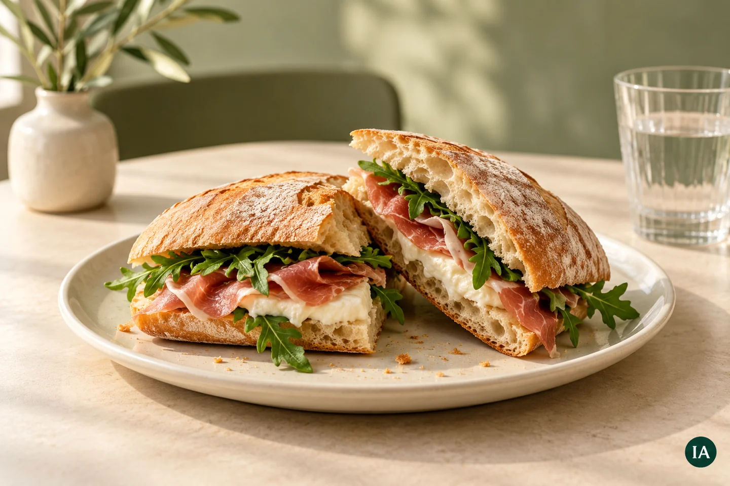 Panino farcito — immagine illustrativa IA