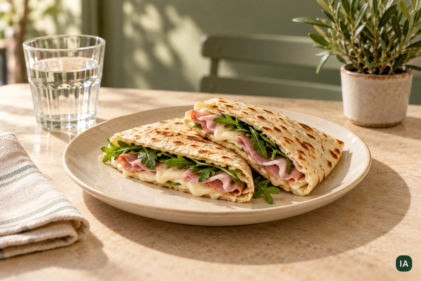 Piadina farcita — immagine illustrativa IA